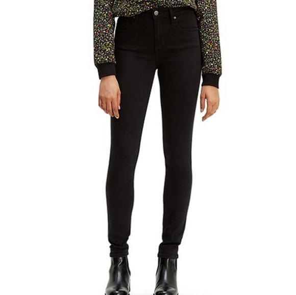 Levi's 721 High Rise Skinny Black Denim